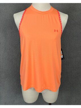 Under Armour Womens Knockout Novelty Tank Top Orange Small New With Tag's.